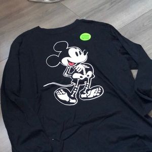 Brand New with Tags Halloween Mickey Glow in the Dark Long Sleeve shirt